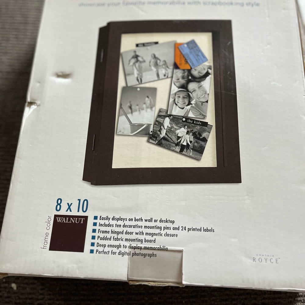 Walnut Finish 8x10 Display Shadowbox Frame